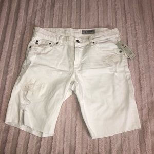 Anthropologie AG-ED Denim - The Nikki Short White